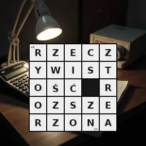 Hasło krzyżówkowe system rzeczowy - rzeczywistość rozszerzona – rozwiązanie, synonimy, podpowiedzi i definicje krzyżówkowe